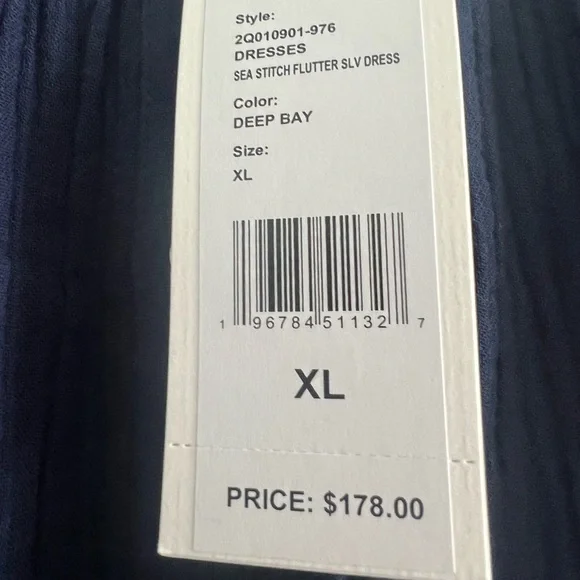 Vineyard Vines Sea Stitch Flutter SLV Dress - Picture 8 of 9